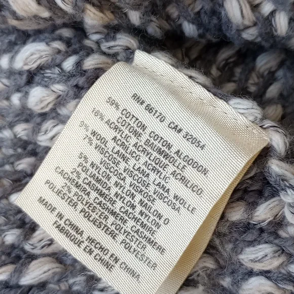 Anthropologie Angel of The North Tipperary Frayed Button Cardigan Jacket Grey S - Picture 10 of 13